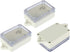 YXQ ABS Junction Box Grey Plastic Waterproof Dustproof Project Enclosure Case, 83x58x33mm with Clear Cover (3Pcs)