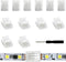 VIPMOON 12Pcs 3Pin LED Strip Light Connectors, Quick Connection for 10mm Wide Waterproof or Non-Waterproof WS2811