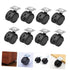 8pcs 1.5 Inch Gadpiparty Nylon Caster Wheels Brake Replacement Casters for Office Chairs Furniture Rolling and Cart