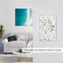 White Gray Eucalyptus Leaf Floral 1 Gang Light Switch Plate Cover for Electrical Switchplate Home Decor