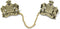 Gold Plated Lions Tallit Clips aJudaica
