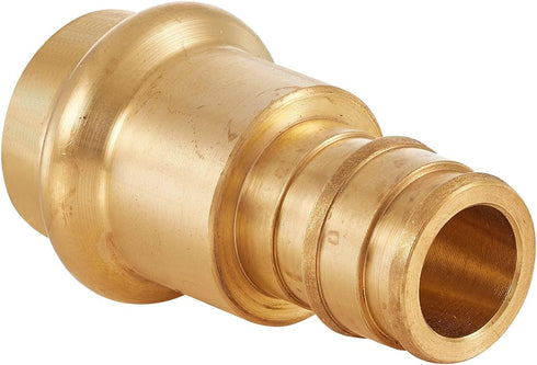 (Pack of 10) EFIELD 1/2 inch Press X 1/2 inch PEX-A Expansion Coupling Brass Adapters for Pipe Connection