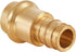 (Pack of 10) EFIELD 1/2 inch Press X 1/2 inch PEX-A Expansion Coupling Brass Adapters for Pipe Connection