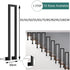 PAUANI Fence(U,35cm) U/M-shaped Stair Railing Side Mount, Industrial Wrought Iron Non-Slip Handrail, Elderly Children's