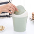 Kukyller Mini Trash Can, Reusable Plastic Tiny Desktop Waste Garbage Bin with Swing Lid for Living Room Coffee Table S