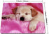 Smooffly Gaming Mouse Pad, Pink Baby Puppies Design, 9.5 x 7.9 Inches