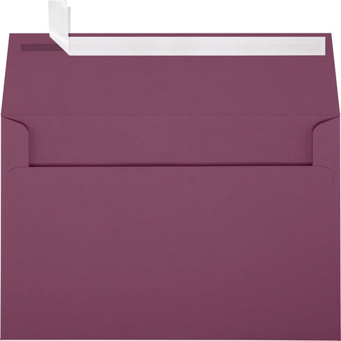 LUXPaper A9 Invitation Envelopes | Vintage Plum | 5 3/4" x 8 3/4" | Peel & Press | 80lb. Text | 50 Qty