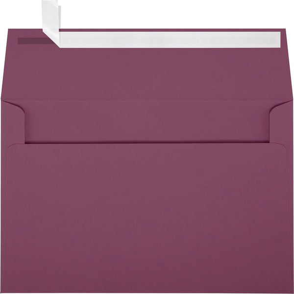 LUXPaper A9 Invitation Envelopes | Vintage Plum | 5 3/4" x 8 3/4" | Peel & Press | 80lb. Text | 50 Qty