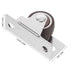 4pcs 1-inch SHOWERORO Flat Plate Swivel Silent TPR Casters for Furniture Drawers Cabinets Small Rolling Cart Wheels