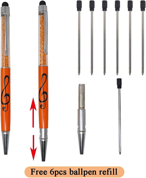 Stylus Pen Crystal Ballpoint Pens, Capacitive Diamond Writing Pens for All Touch Screens