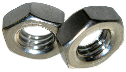 NewPrMScrews Stainless Steel Thin jam Half Height Hex Nuts 5/16-18 Pack of 100