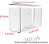 Cq acrylic Towels,Pack 1 Wall Mount Paper Towel Dispenser with Lid,Clear Folded Paper Towel Holder for Bathroom Toilet