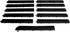 Big Floors Male Transition Edge Kit, Durable Interlocking Modular Garage Floor Edging, 11 Piece, Black