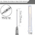 100Pack 22Ga 1Inch/25mm with Cap Dispensing Needle Accessories Disposable Lab Supplies, Individually Sealed Wrapped