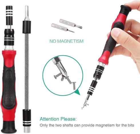 ORIA Precision Screwdriver Kit, Mini 60 in 1 Small Screwdriver Set with 56 Bits, Red