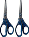 MaxTitanium 8" Non-Stick Scissors with Dual Curved Technology HD, 2 Pack for Shipping, Office, School, Gardening