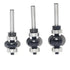 3Pcs Set,1/4" R3/16,R5/16,R3/8, Edging Fluting Bits Shank,Double Bearings Guided Concave Sunk Bead Router Bits Radius