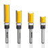Newdeli Pattern Flush Trim Router Bit Set, Straight Cut Router Bit with Bearing for Woodworking