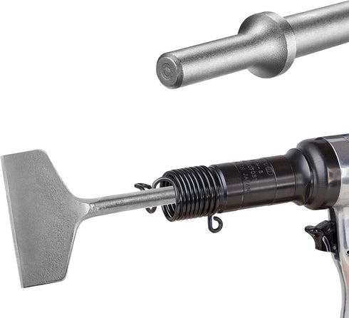 Firecore 4-inch Wide Air Chisel Bit, 0.401 Inch Shank Tile & Thinset Scaling Chisel for Wall and Floor Scraper