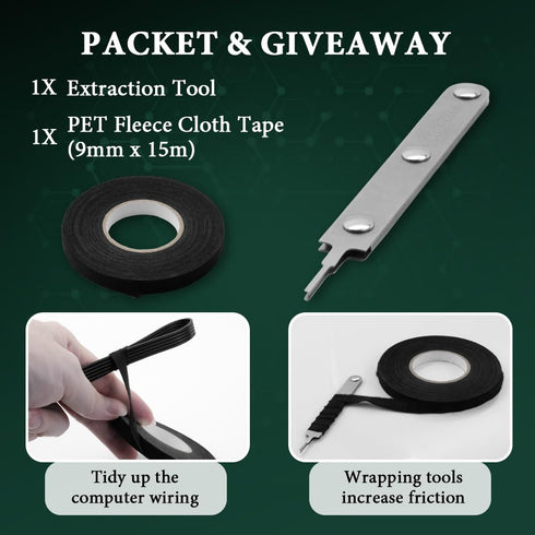 11030044 Pin Extractor Tool for Mini-Fit Series Terminal, ATX Connector Removal Tool for Computer Maintenance