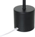 LD1083-BLK 12.75" Dimming 4-Way Simple Designs Mushroom Magic Disc & Rechargeable Cordless Touch Sensor Stick Desk
