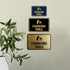 Classic Black Framed Changing Table Sign - Small Size