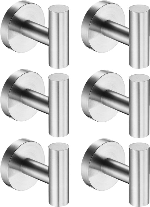 Nolimas Bathroom Towel Hooks SUS 304 Stainless Steel Coat Hook Round Clothes