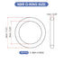 MECCANIXITY Nitrile Rubber O Ring 0.31" OD 0.24" ID 0.04" Width NBR Sealing Gasket Washer Seal for Faucet Plumbing,