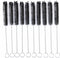 yueton Pack of 10 Black Nylon Tube Pipe Nozzle Brushes - Dia 10mm with Wire Loop Handle