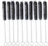 yueton Pack of 10 Black Nylon Tube Pipe Nozzle Brushes - Dia 10mm with Wire Loop Handle