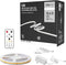 Olaholii 16.4ft COB Led Strip Light with Remote, 6500K Ra93+ Dimmable Bright Daylight
