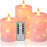 Da by Flameless Candles with String LightsBattery Operated Candles,LED Flickering Candles with