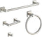 bluebyrne Brushed Nickel Bathroom Hardware Set 4 Pieces,Towel Bar Set Stainless Steel Wall