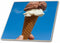 3dRose Ice Cream Cone, Chocolate and Vanilla, Sicily, Italy 12 Inch Ceramic