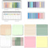 BAYTORY 1300 Sheets Pastel Transparent Sticky Notes, Clear Waterproof 3 x 3 inch Memo Pad, Self-Adhesive Index Tabs