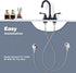 ARCORA 30 Length Faucet Hose Connects Bathroom Kitchen Sink to Water Supply Braided Nylon Supply Line (2Pcs)