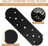 I Shape Steel Flat Bracket, 4 Pcs 10" X 3" Flat Fixing Mending Plates with Screws Set for Wood Lumber Timber Connectors