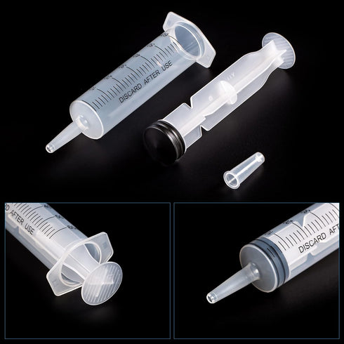 SHAOTONG 60ml Syringe with 40 Inch Tube and Tip Adapter for Feeding Pets, Liquid Refilling