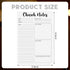 Church Notes Notebook, 5.5 x 8.5 Inch Tear Away Sermon Note Journal, Christian Sticky Note Pads for Church Supplies