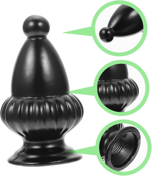 2pcs Modern Lamp Finial Caps Elegant Decorative Light Knobs for Table Floor Lamps Design Stylish Accessory for Bedroom