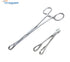 VR Instrument Supply 7" Sponge Holding Forceps Straight Serrated Surgical Instruments Veterinary Body Piercing Tools