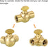 M10 180 PATIKIL Sloped Ceiling Adapter, Rotatable Swivel Hanging Angled Brass Light Fixture Degrees Adjustment