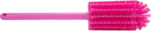 16 Inches, SPARTA Scrub Brush Bottle Brush, Dishwasher Safe Brush with Hanging Hole for Cleaning, Plastic, Pink