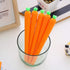 Kawaii Set of 3 Milk Carton Pencil Cases, Cosmetic Bag + 3 Carrot Gel Ink Pens