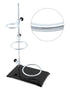 QWORK Laboratory Grade Metalware Set, Lab Support Stand with Iron Clamp Holder, Flask Clamp, and Condenser Stand