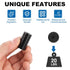 20lbs 12Pack Locks-Black,0.63x0.19inch LOVIMAG Cabinet Magnets, Rare Earth Magnets, Strong Magnet with Holes and Iron