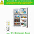 E14 LED Light Bulbs, European Base Refrigerator Bulb for Particular Fridge Freezer Turkish Lamp E14 Socket 120V Daylight White 6000k Non Dimmable Pack of 2 by Makergroup