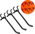60PCS Heavy Duty Black Pegboard Hooks, 6 Inch Pegboard Wall Hook for Kitchen Store Organizer