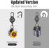 MNGARISTA Upgraded Retractable Keychain, 10 OZ Retraction, 31.5" Stainless Steel Cord, Heavy Duty Carabiner Badge Holder