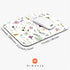Square Mouse Pad, Beautiful Flowers Plants, Personalized Premium-Textured Custom Mouse Mat, Non-Slip Rubber Base